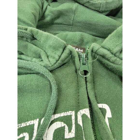 Green Bay Packers Hoodie Sweatshirt Mens 3XL Green NFL Football Zip Up Fleece - Picture 3 of 10